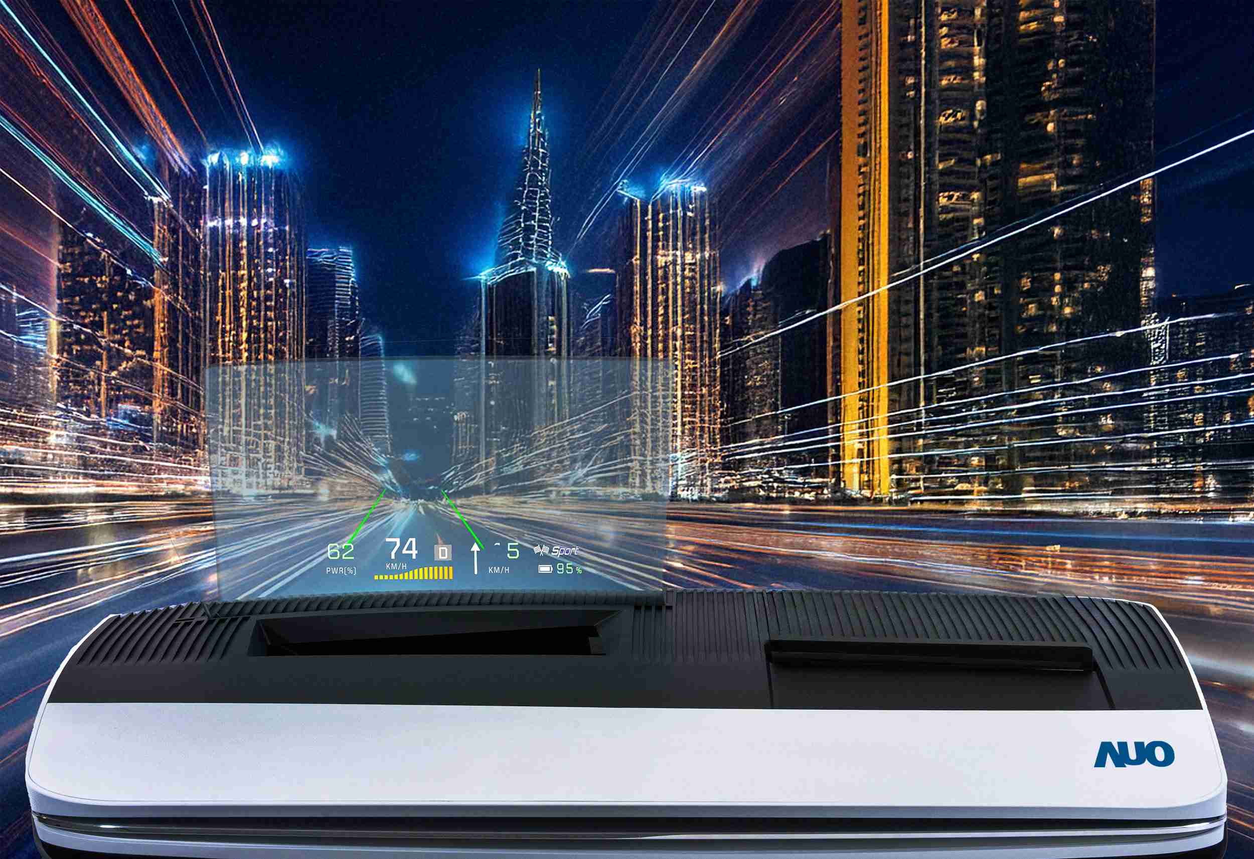 彩运网推出13吋Micro LED抬头显示器，，，，提供高入眼亮度、、、高色彩饱和度的显示质量，，，，在阳光下或黑暗中都清晰可见，，，，并利用Micro LED模块体积小的优势，，解决车用空间有限的痛点